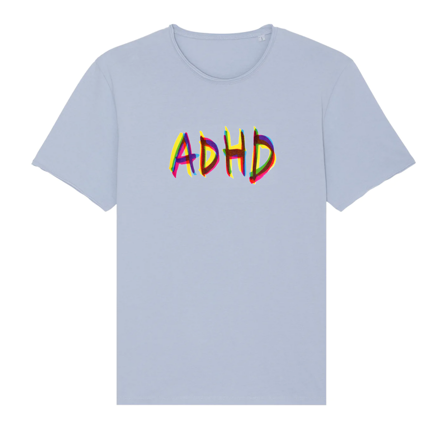 Unisex Raw Edge Organic T-Shirt - ADHD