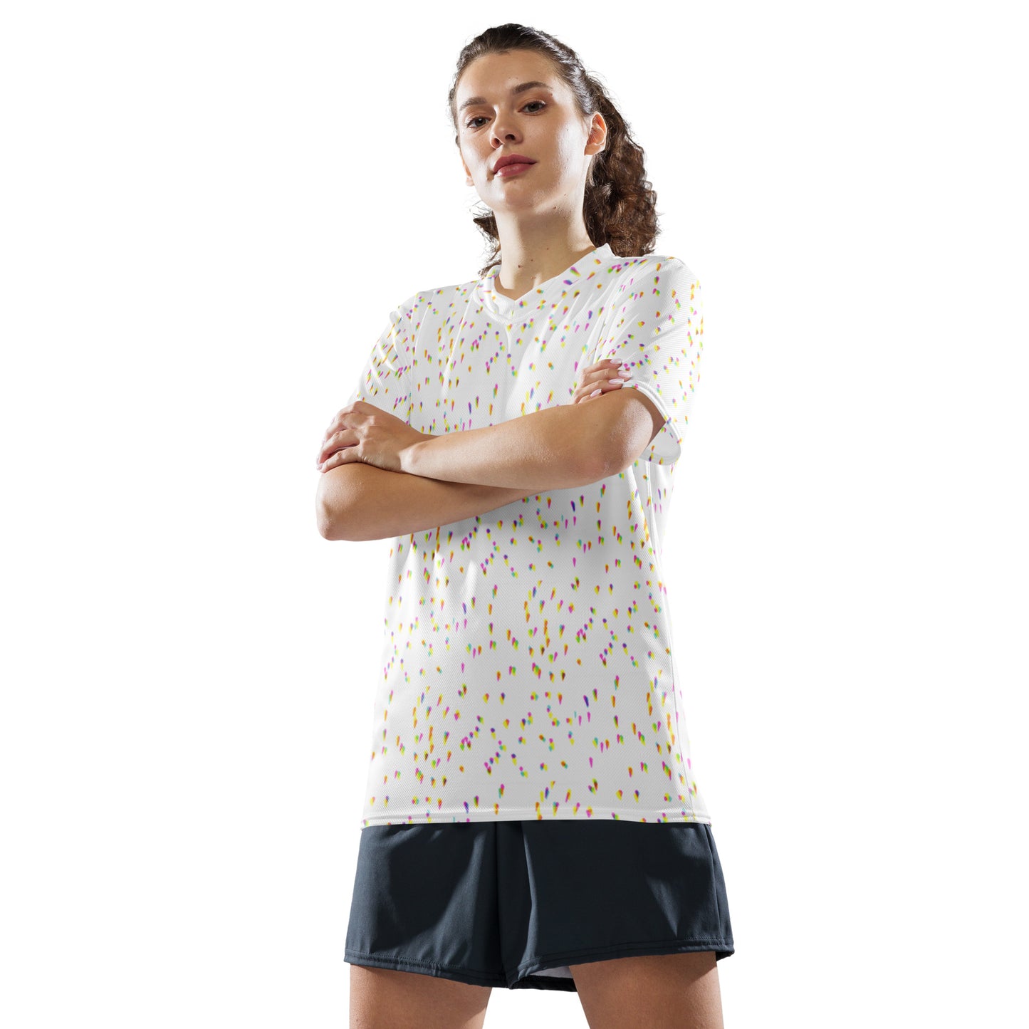 Recycled unisex sports jersey - DOTS
