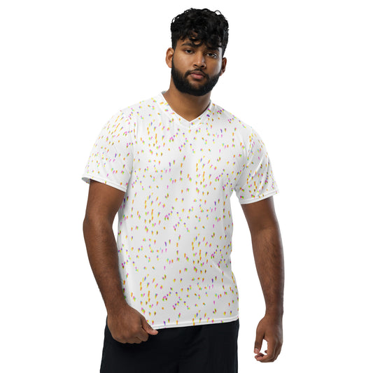 Recycled unisex sports jersey - DOTS