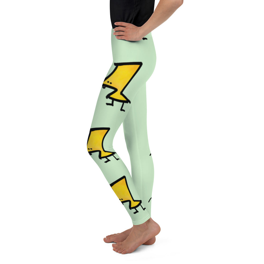 Youth Leggings - Lime and Limon