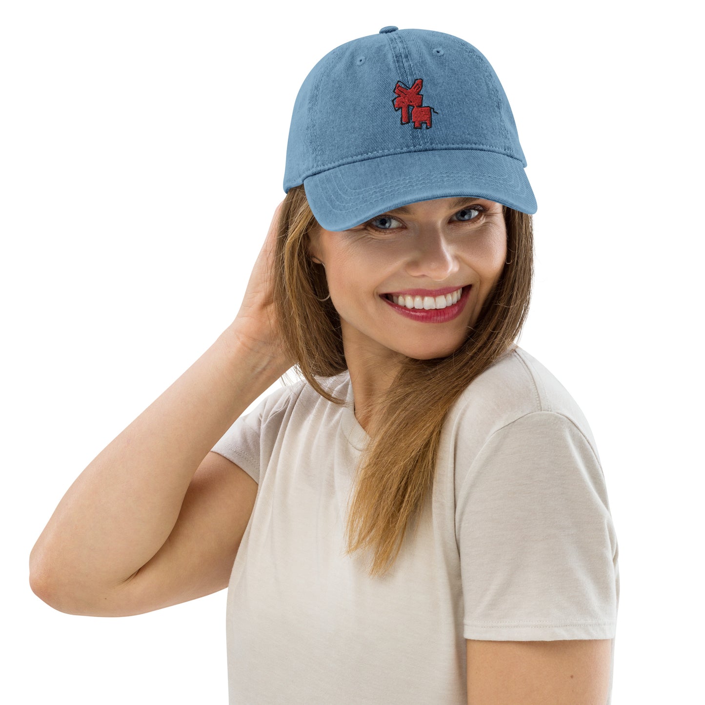 Denim Hat - Red Elephant CRiCHUR