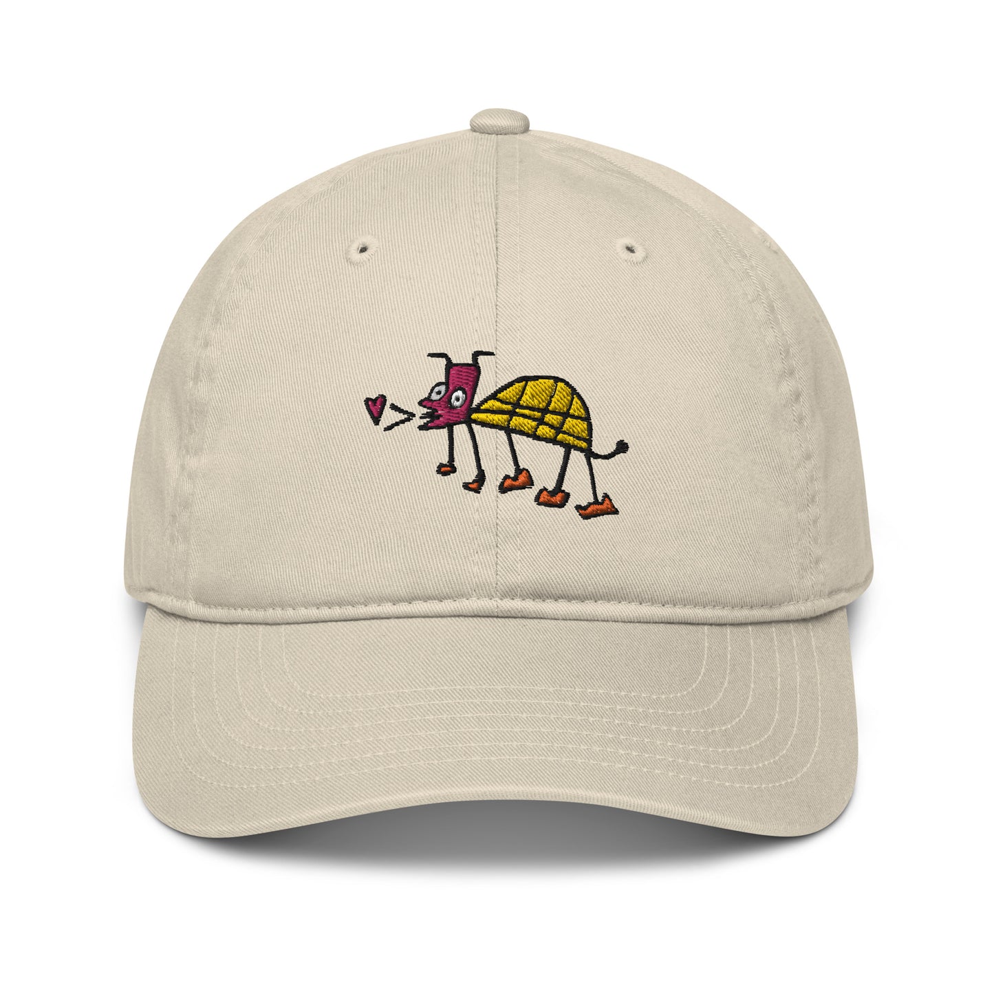 Organic Baseball Cap - Love turtle