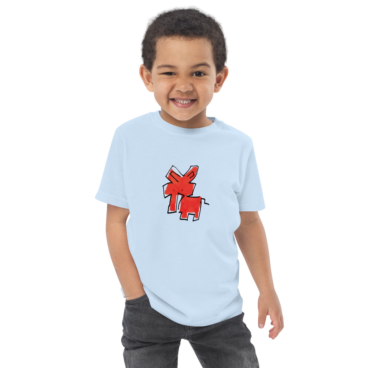 Toddler jersey t-shirt - Red Elephant CRiCHUR