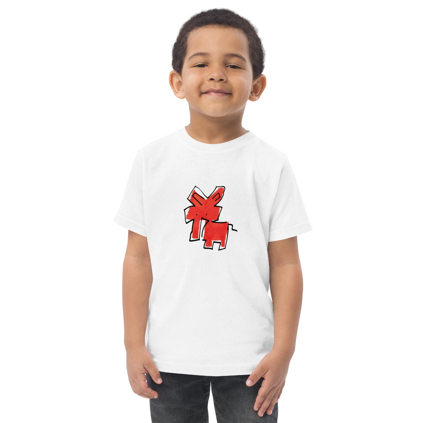 Toddler jersey t-shirt - Red Elephant CRiCHUR