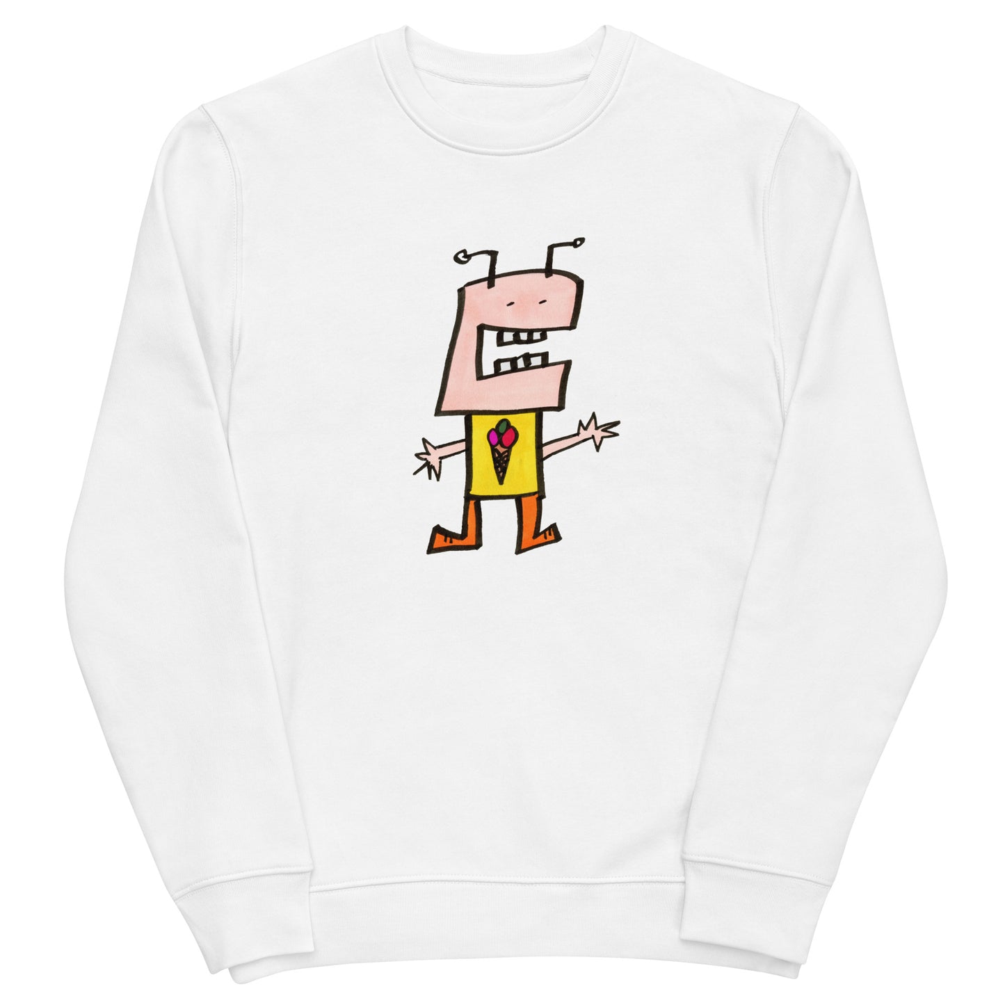 Unisex eco sweatshirt - I Love Ice-cream THIS much