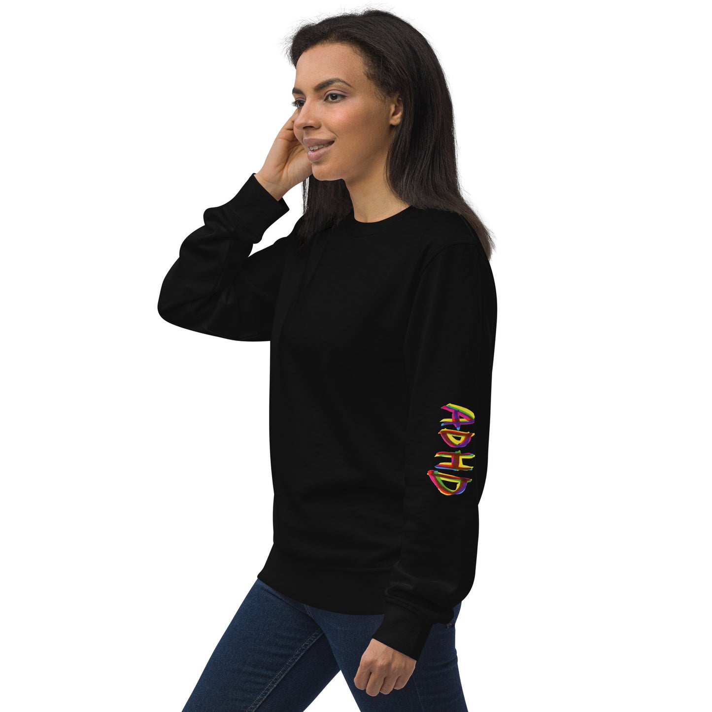 Unisex organic sweatshirt - ADHD Sleeve