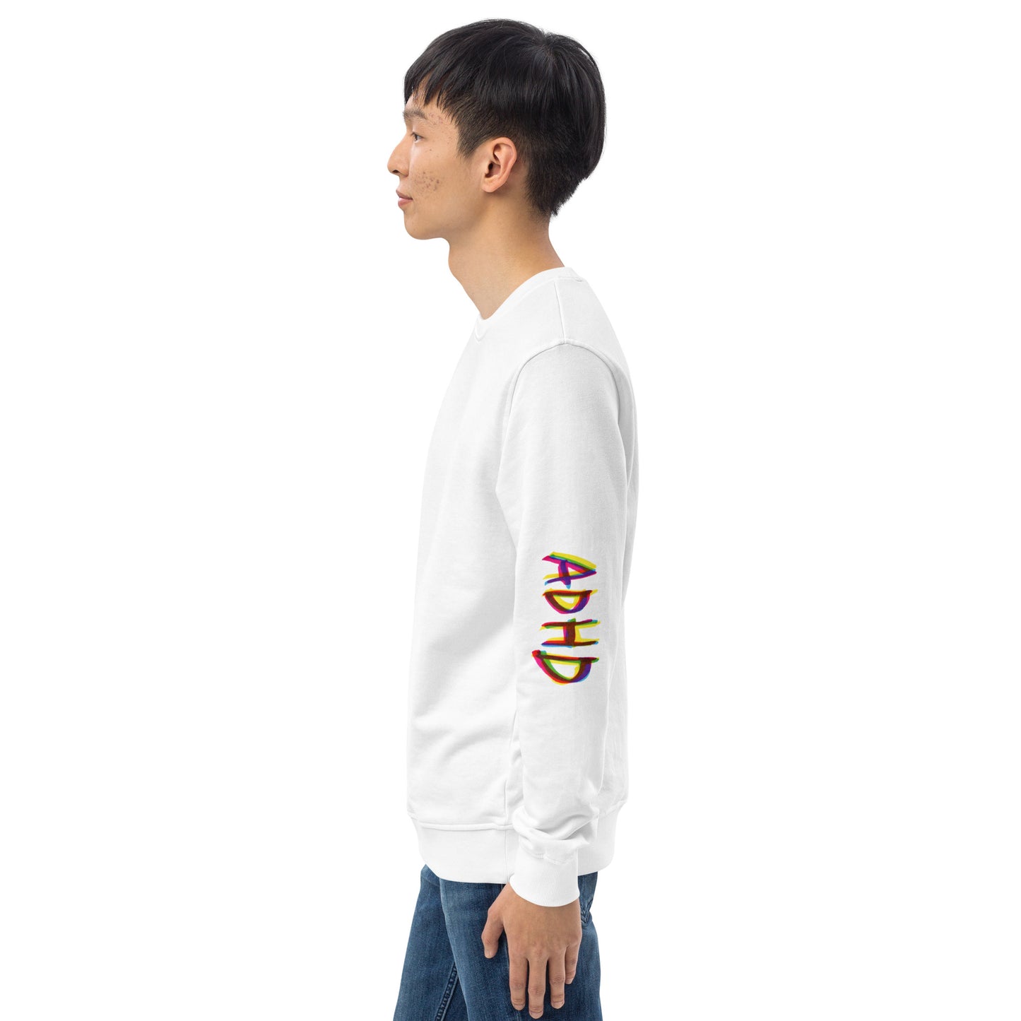 Unisex organic sweatshirt - ADHD Sleeve