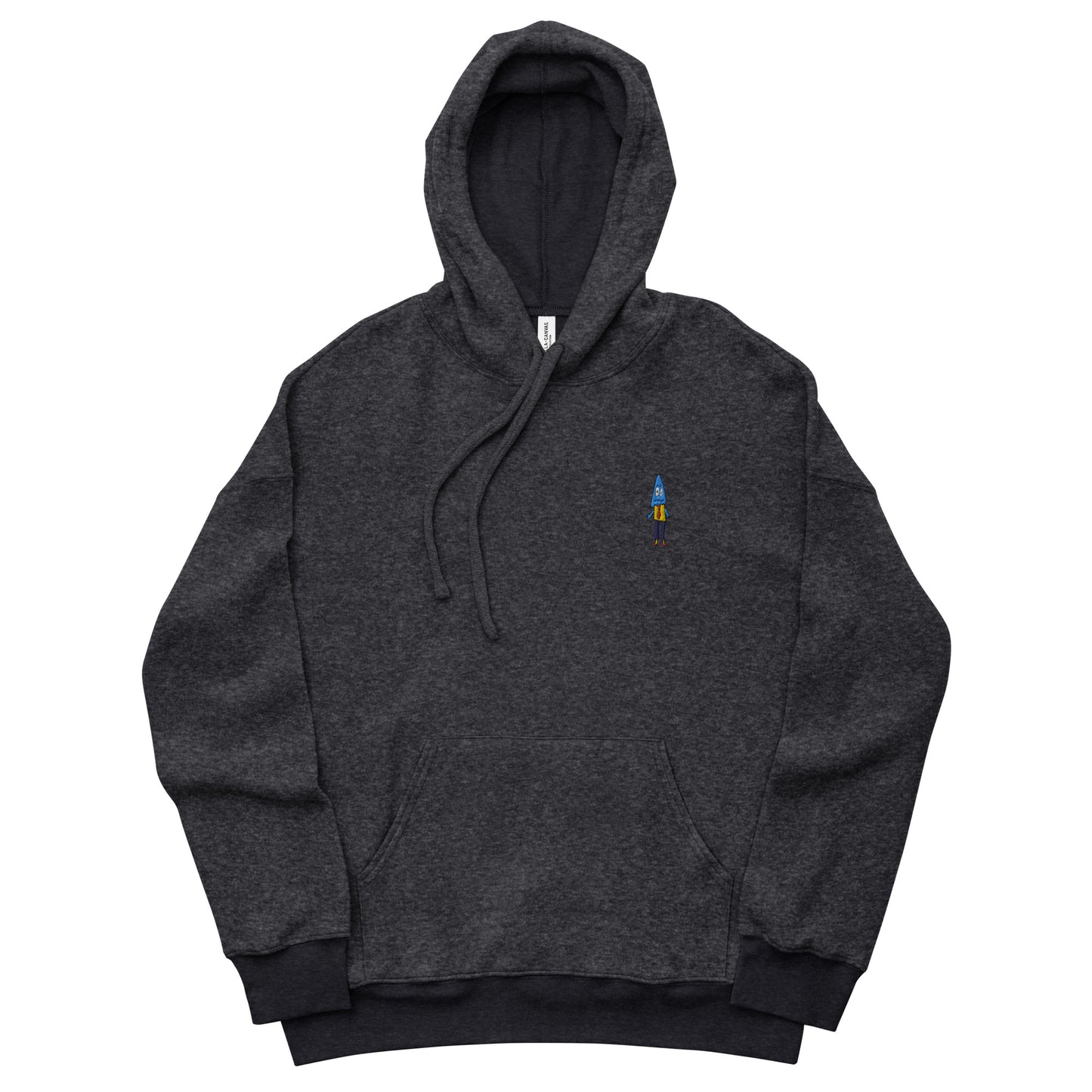 Unisex sueded fleece hoodie - Office Ghost Embroidery